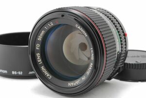 [AB Exc+] Canon New FD NFD 50mm f/1.2 L MF Prime Lens w/ Hood From JAPAN 8773