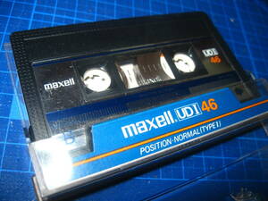 7使用済み　中古　 カセットテープ　日立Maxell　UD1　Type1　ノーマル　46分 　1本　爪あり　No.1136