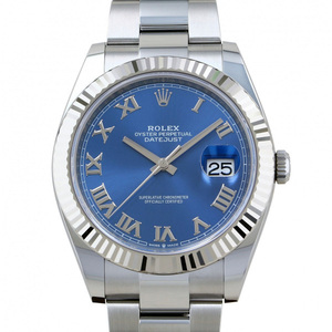 ロレックス ROLEX デイトジャスト 41 126334 アズーロブルー/ローマ文字盤 新品 腕時計 メンズ