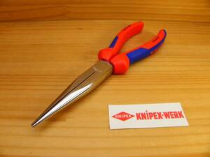 クニペックス ロングノーズプライヤー *KNIPEX 3815-200 釣り クロームメッキ コンフォート ＊正規輸入品保証