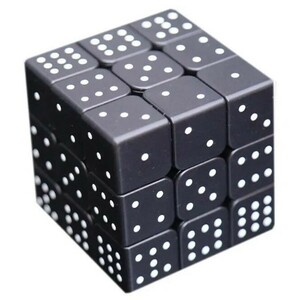 キュービックジルコニアを使用したパーソナライズされた魔法の立方体（黒　サイコロ）,プロのスピードパズル,教育玩具,3x3x3,子供向け