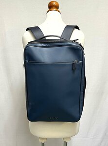 ▽COACH コーチ グラハム コンバーチブル バックパック カラーブロック デニムカラー ショルダー/斜め掛け/リュック 中古▽011139