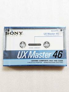 送料無料 レア 新品未使用未開封 SONY UX Master 46 UX-MST46 最高級ハイポジション オールセラミックハーフ 高音質カセットテープ