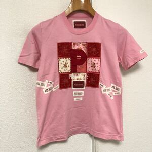 日本製ピンクハウスpink houseキルト風パッチTシャツL