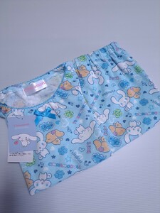 新品 未使用 SANRIO　シナモロール 120 半袖 パジャマ 部屋着 ルームウェア 女の子 パンツ 即決　送料無料　Aら