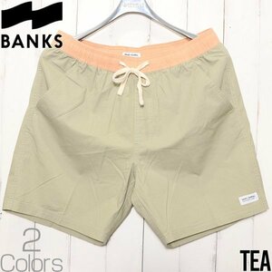 【送料無料】ボードショーツ サーフパンツ BANKS バンクス PRIMARY ELASTIC BOARDSHORT BSE0297　TEA　 XLサイズ