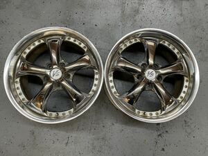 WORK VS-KF 18インチ 8.5J +45 2本 5H 114.3 ワーク JZX シルビア 深リム 希少 絶版