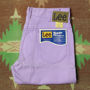 デッドストック 【Lee 200-1854】 80s Purple Twill Pants / 80年代 ツイル カラー パンツ ジーンズ 42TALON アメリカ製 ビンテージ 70s90s