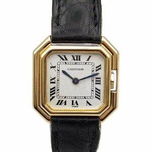 カルティエ サンチュール ブランドオフ CARTIER ステンレススチール 腕時計 K18/クロコ革 中古 レディース
