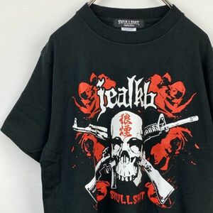 【ライブT】JEALKB×SKULLSHIT スカルシット 狼煙 ライブツア－2009 Tシャツ S 黒 ブラック ロンブー淳バンド