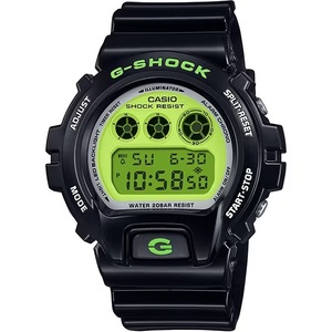 送料無料★特価 新品 カシオ正規保証付き★G-SHOCK DW-6900RCS-1JF CRAZY COLORS 2024 ブラック x グリーン 20気圧防水 メンズ腕時計