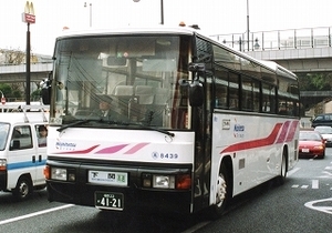 【 バス写真 Lサイズ 】 西鉄 懐かしの下関高速 ■ ８４３９