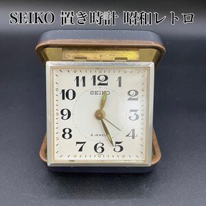 【動作未確認】　置き時計　SEIKO　セイコー　昭和レトロ　護衛艦はるかぜ　海上自衛隊　記念品