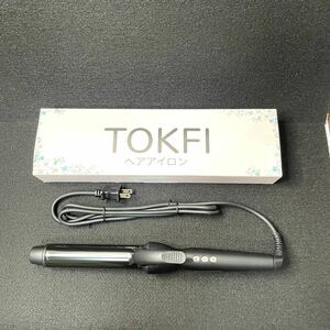 送料無料　新品未使用　TOKFI カールアイロン　ヘアアイロン　140 160 180 200 210℃ 5温度設定　日本語説明書付き　KNS-114