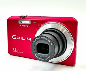 A)CASIO カシオ EXILIM デジカメ コンパクトデジタルカメラ EX-ZS28 動作品 社外バッテリー付 中古