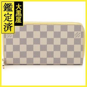 LOUIS VUITTON　ルイ・ヴィトン　ジッピー・ウォレット　ダミエ・アズール　イエロー　ラウンド長財布【205】