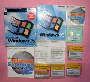 【1668】 Microsoft Windows 95 Retail English for USA/Canada New メディア未開封 北米向け 英語版 マイクロソフト ウィンドウズ 製品版