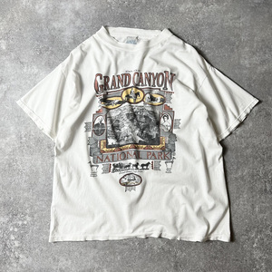 90s グランドキャニオン 国立公園 スーベニア プリント 半袖 Tシャツ L / 90年代 オールド シングル GRAND CANYON