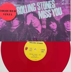 レア！ レッド・カラー フランス盤 12”「The Rolling Stones - Miss You」Faraway Eyes Some Girls キースリチャーズ ミックジャガー