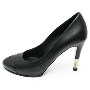 【栄】シャネル パンプス ココマーク ブラック G29379 レザー 女性 靴 アパレル 黒