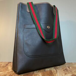 1円【美品】 GUCCI グッチ マーモント GG トートバッグ ハンドバッグ 肩掛け メンズ レディース インターロッキング シマレザー　シェリー