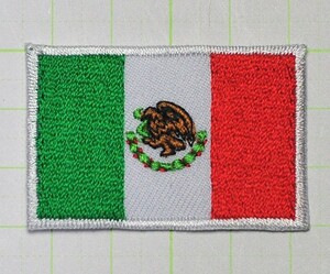 アイロンワッペン・パッチ ミニ メキシコ国旗 zq