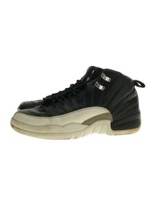 NIKE◆AIR JORDAN 12 RETRO (GS)/エアジョーダン12レトロ/ブラック/153265-001/25c