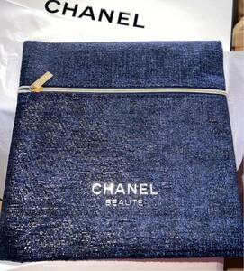 送料無料 新品 未使用非売品 CHANEL シャネル ポーチ ホリデー クリスマス 限定 青ノベルティ マルチケース 希少 限定小物入れ 化粧ポーチ 