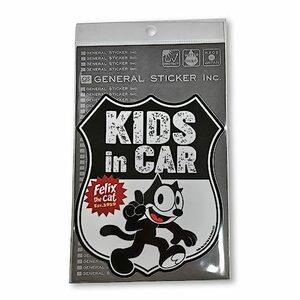 FELIX 車用ステッカー フィリックス・ザ・キャット 黒猫 Cat kids in car キッズインカー