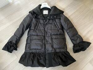 MONCLER＊モンクレール＊フリルダウンジャケット＊黒ブラック中古