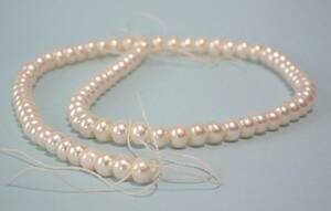 本真珠（饅頭形）　ネックレス　手作り素材　未使用品