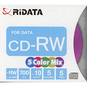 RiTEK データ用CD-RW CD-RW700.MIX5P A 5枚 [管理:1000025376]
