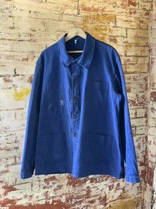 60s FRENCH WORK JACKET COTTON TWILL ヴィンテージ ビンテージ フレンチワーク カバーオール フレンチブルー コットンツイル 50s