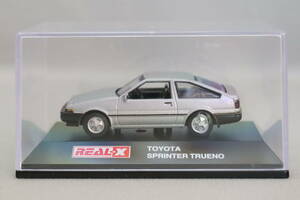 ヨーデル REAL-X トヨタ スプリンター トレノ 銀（AE86）1/72スケール