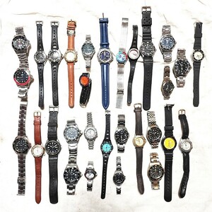 SEIKO CITIZEN CASIO他 ダイバータイプウォッチのみまとめ 30本 アナログ腕時計 大量まとめてセット kg個 メンズレディース H31