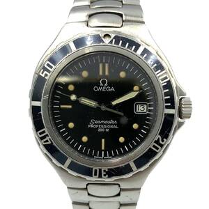 1円スタート■ OMEGA Seamaster Professional オメガ シーマスター プロフェッショナル 200m クォーツ QZ / 90s / 稼働品 / 電池交換