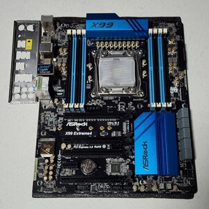ASRock X99 EXTREME4 IOパネル付属 LGA2011-3 ATXマザーボード 最新Bios 動作確認済 PCパーツ