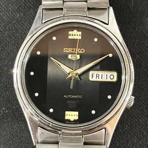 SEIKO 5 セイコー ファイブ 自動巻き 7S26-3100 メンズ腕時計 デイデイト 動作品 