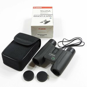 箱付 美品 Canon キヤノン 双眼鏡 BINOCULARS 10X25A 5.2° #19207 キャノン レジャー フェス アクセサリー