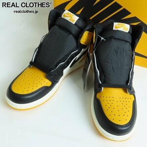 【未使用】NIKE/ナイキ AIR JORDAN 1 RETRO HIGH OG TAXI/エアジョーダン1 レトロ ハイ オリジナル タクシー 555088-711 26 /080