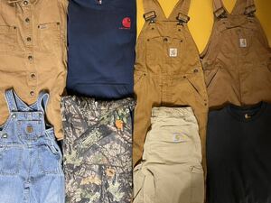  USA古着卸 カーハート 子供服 MIX 8枚 セット まとめ売り 1円スタート 卸売り アメリカ古着 Carhartt オーバーオール パーカー Tシャツ