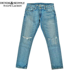 【DENIM & SUPPLY】ダメージ加工デニム/ジーンズ/25インチ★ラルフローレン