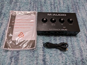 0604u0650　M-Audio USB オーディオインターフェース 音楽制作ソフトウェア付 Mac Win DTM DAW 低ノイズ M-Track Duo