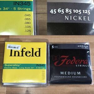 未使用品 Thomastik-Infeld IN345 Fodera NI45125 5弦 ベース用 ベース弦 新品 ニッケル トマスティックインフェルト フォデラ R COCCO