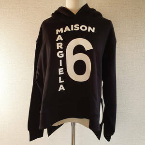 【新品・未使用】MM6 Maison Margiela kids ロゴ スウェットパーカー ブラック 16Y M60236MM007