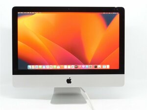 中古品　Apple iMac (フルHD, 21.5-inch, 2017) A1418 Core i5(7360U)/2.3GHz RAM:8GB/HDD:SSD256GB　OS　Ventura13.5.1訳あり品