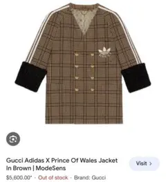 Gucci × adidas prince of wales jacket