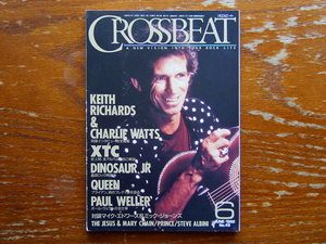 CROSSBEAT 1992年6月号 No.42 検 クロスビート キース・リチャーズ チャーリー・ワッツ XTC ダイナソーJR クイーン ポール・ウェラー