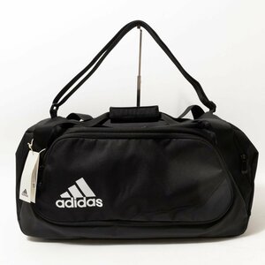 未使用タグ付き adidas アディダス 2way ボストンバッグ ショルダーバッグ スポーツバッグ ブラック ブルー ポリステル 合宿 旅行 鞄