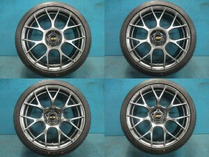 即納OK！手渡し歓迎『極美品 鍛造 BBS RE-V7 18インチ 86 BRZ 8.5J +45 225/40R18 9.5J +43 255/35R18 100-5穴』ファルケン V7020 V7025